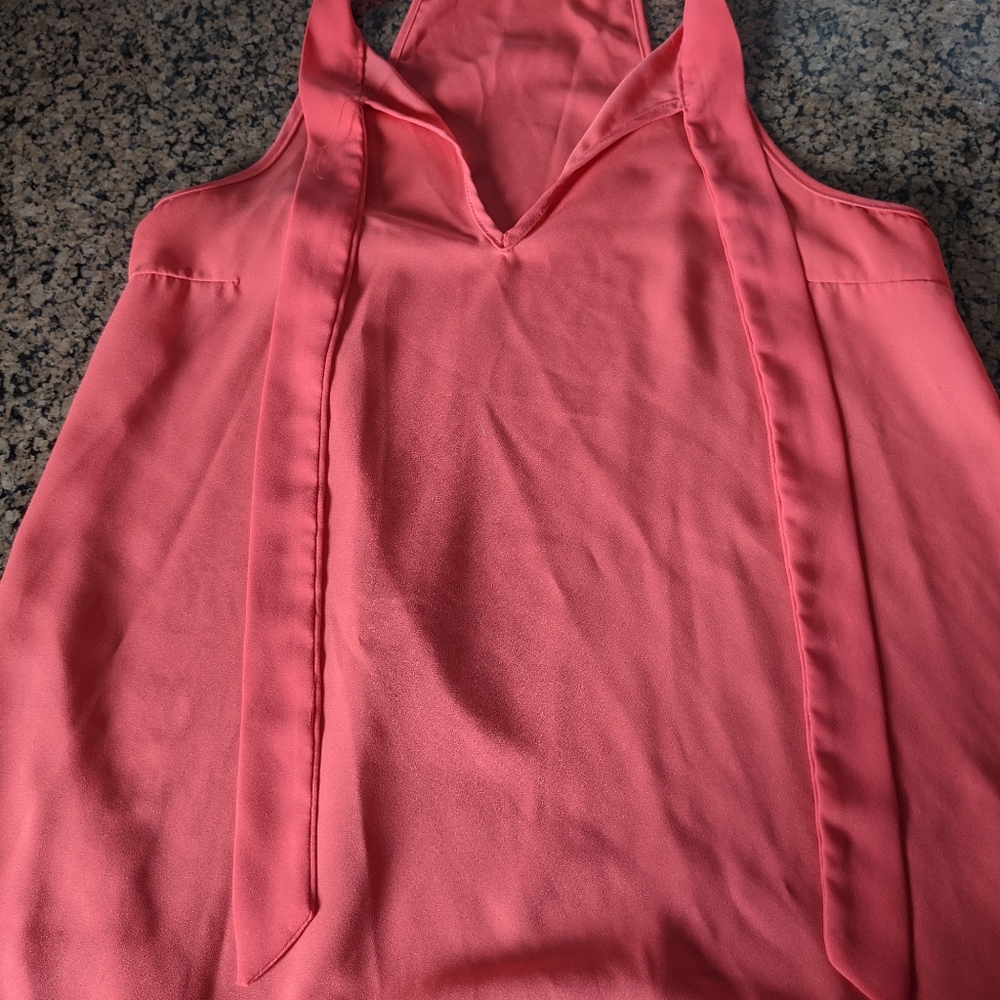 Tie front tank top